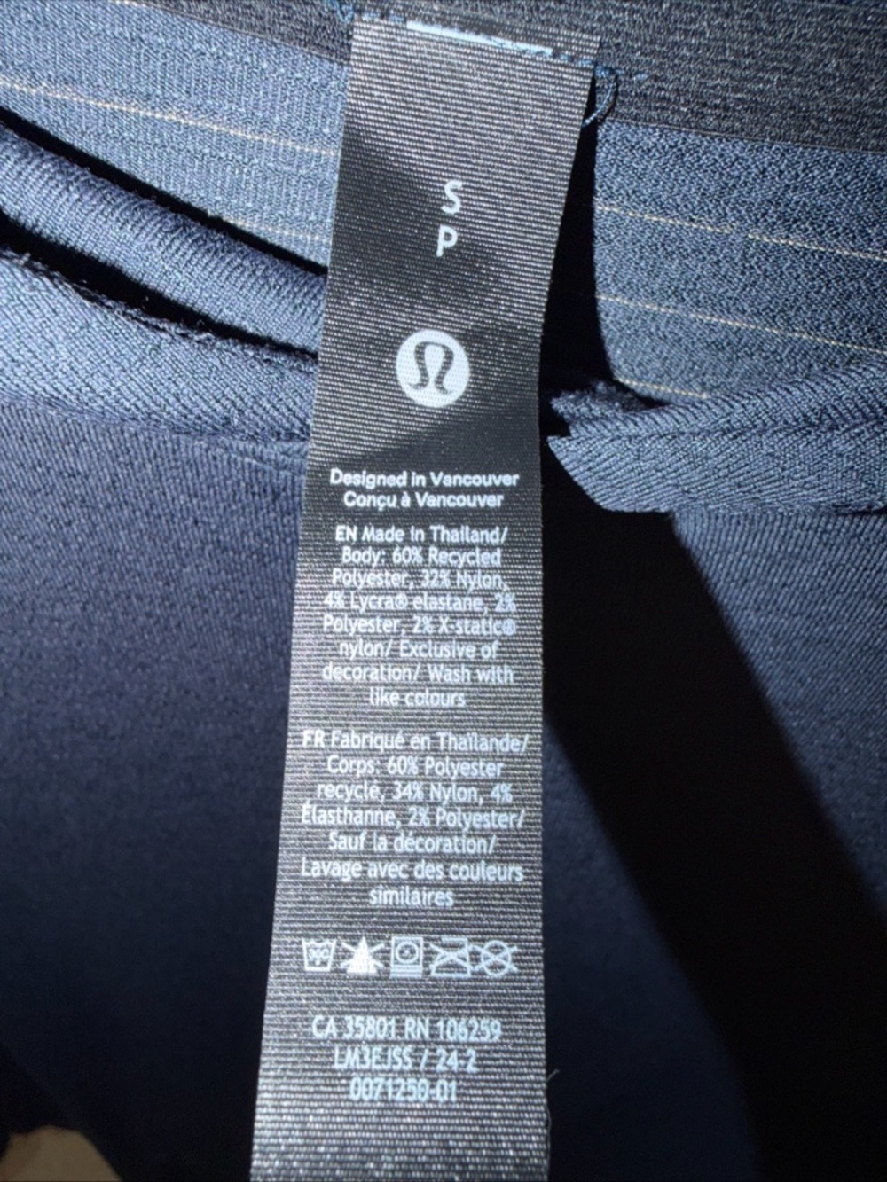 Lululemon License to Train Hoodie Men's Small Blue Stretch Performance Gym $118 - Picture 4 of 7